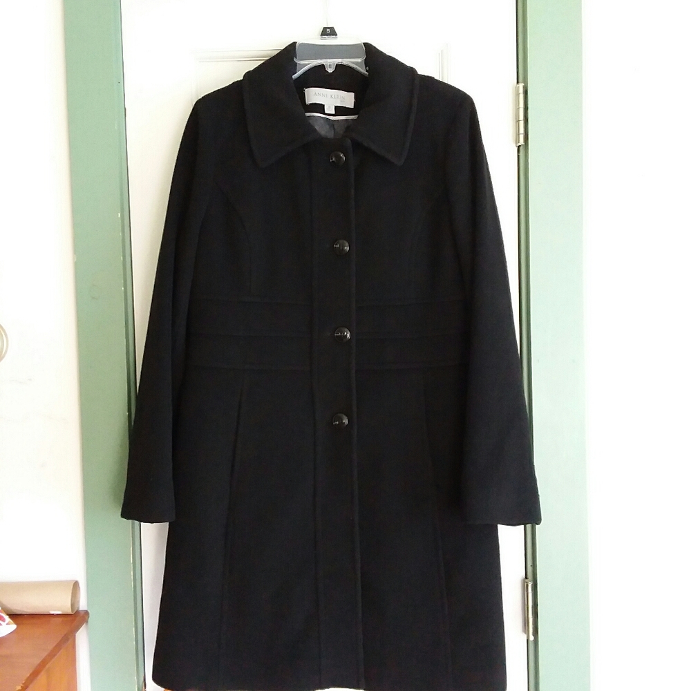 Anne Klein heavy wool/cashmere peacoat